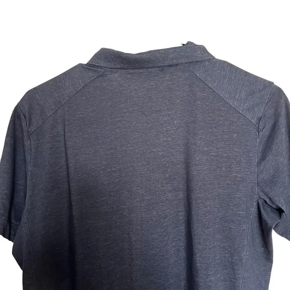 Arc’Teryx Eris Polo Men’s Short Sleeve T-Shirt Blue Cotton Blend Outdoor Size S - Picture 6 of 10